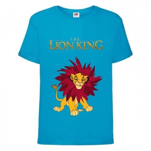 Футболка детская Король Лев (Lion King) голубая (LK-simba-3-blue) 104 см Футболка детская Король Лев (Lion King) голубая (LK-simba-3-blue) 104 см