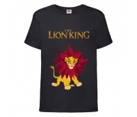 Футболка детская Король Лев (Lion King) черная (LK-simba-3-black) 104 см Футболка детская Король Лев (Lion King) черная (LK-simba-3-black) 104 см