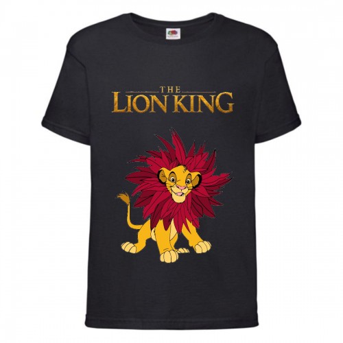 Футболка детская Король Лев (Lion King) черная (LK-simba-3-black) 104 см Футболка детская Король Лев (Lion King) черная (LK-simba-3-black) 104 см