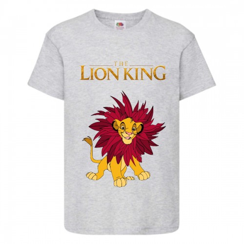 Футболка детская Король Лев (Lion King) серая (LK-simba-3-gray) 104 см Футболка детская Король Лев (Lion King) серая (LK-simba-3-gray) 104 см