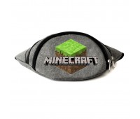 Сумка Бананка на пояс Майнкрафт Minecraft (MC-Logo-02) Cappuccino Toys серая