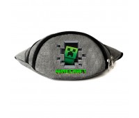 Сумка Бананка на пояс Майнкрафт Minecraft (MC-Creeper) Cappuccino Toys серая