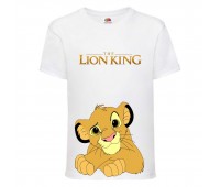 Футболка детская Король Лев (Lion King) белая (LK-simba-4-white) 164 см Футболка детская Король Лев (Lion King) белая (LK-simba-4-white) 164 см