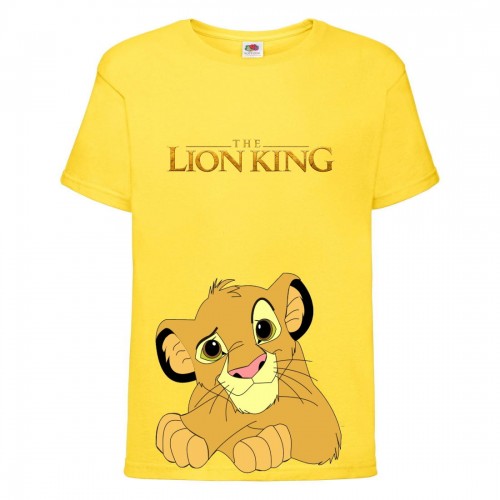 Футболка детская Король Лев (Lion King) желтая (LK-simba-4-yellow) 164 см Футболка детская Король Лев (Lion King) желтая (LK-simba-4-yellow) 164 см