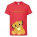 Футболка детская Король Лев  (Lion King)  красная (LK-simba-4-red) 164 см