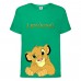 Футболка детская Король Лев  (Lion King)  зеленая (LK-simba-4-green) 104 см
