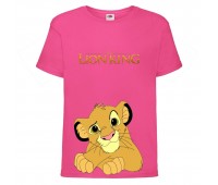 Футболка детская Король Лев (Lion King) розовая (LK-simba-4-pink) 104 см Футболка детская Король Лев (Lion King) розовая (LK-simba-4-pink) 104 см
