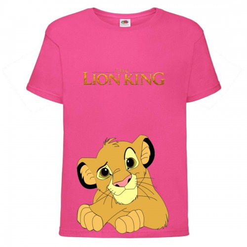 Футболка детская Король Лев (Lion King) розовая (LK-simba-4-pink) 104 см Футболка детская Король Лев (Lion King) розовая (LK-simba-4-pink) 104 см