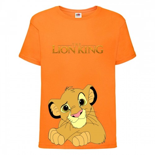 Футболка детская Король Лев (Lion King) оранжевая (LK-simba-4-orange) 104 см Футболка детская Король Лев (Lion King) оранжевая (LK-simba-4-orange) 104 см