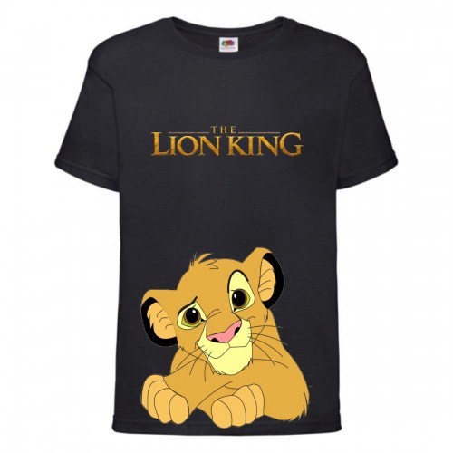 Футболка детская Король Лев (Lion King) черная (LK-simba-4-black) 104 см Футболка детская Король Лев (Lion King) черная (LK-simba-4-black) 104 см
