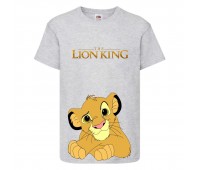 Футболка детская Король Лев (Lion King) серая (LK-simba-4-gray) 164 см Футболка детская Король Лев (Lion King) серая (LK-simba-4-gray) 164 см