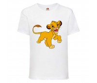 Футболка детская Король Лев (Lion King) белая (LK-simba-5-white) 164 см Футболка детская Король Лев (Lion King) белая (LK-simba-5-white) 164 см