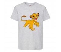 Футболка детская Король Лев (Lion King) серая (LK-simba-5-gray) 164 см Футболка детская Король Лев (Lion King) серая (LK-simba-5-gray) 164 см