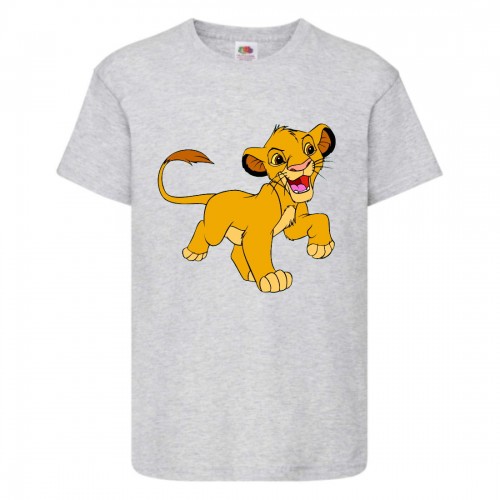 Футболка детская Король Лев (Lion King) серая (LK-simba-5-gray) 164 см Футболка детская Король Лев (Lion King) серая (LK-simba-5-gray) 164 см