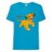 Футболка детская Король Лев  (Lion King)  голубая  (LK-simba-5-blue) 104 см