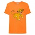Футболка детская Король Лев  (Lion King)  оранжевая  (LK-simba-5-orange) 116 см
