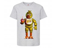 Футболка детская Аниматроник 07 (Animatronik ANI gr 07) серая 140 см