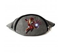 Сумка Бананка на пояс Железный человек Марвел Ironman (Marvel-IM) Cappuccino Toys серая