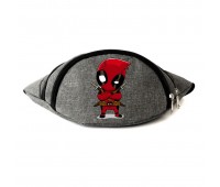 Сумка Бананка на пояс Дедпул Марвел Deadpool  (Marvel-D-02) Cappuccino Toys серая