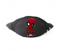 Сумка Бананка на пояс Дедпул Марвел Deadpool  (Marvel-D-02) Cappuccino Toys черная