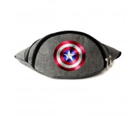 Сумка Бананка на пояс Капитан Америка Марвел Captain America (Marvel-CA) Cappuccino Toys серая