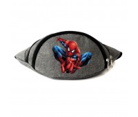 Сумка Бананка на пояс Человек Паук Марвел Spiderman (Marvel-SpM) Cappuccino Toys серая