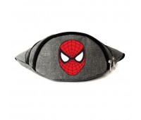 Сумка Бананка на пояс Человек Паук Марвел Spiderman (Marvel-SpM-02) Cappuccino Toys серая