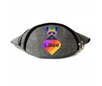 Сумка Бананка на пояс Лайк Likee (OB-L-02) Cappuccino Toys серая