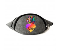 Сумка Бананка на пояс Лайк Likee (OB-L-05) Cappuccino Toys серая