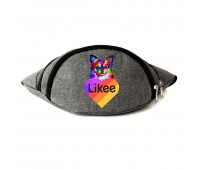 Сумка Бананка на пояс Лайк Likee (OB-L-07) Cappuccino Toys серая
