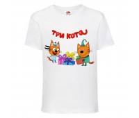 Футболка детская Три Кота 9 (Three Cats 9 TC wh 9) белая 98 см