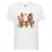Футболка детская Три Кота 01 (Three Cats 01 TC wh 01) белая 98 см