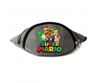 Сумка Бананка на пояс Супер братья Марио Mario (OB-SM-04) Cappuccino Toys серая
