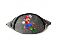 Сумка Бананка на пояс Супер братья Марио Mario (OB-SM-05) Cappuccino Toys серая