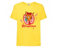 Футболка детская Три Кота 6 (Three Cats 6 TC yel 6) желтая 104 см