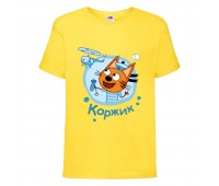 Футболка детская Три Кота 8 (Three Cats 8 TC yel 8) желтая 104 см
