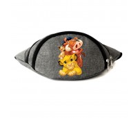 Сумка Бананка на пояс Король Лев Lion King (OB-LK-03) Cappuccino Toys серая