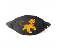 Сумка Бананка на пояс Король Лев Симба Lion King (OB-LK-02) Cappuccino Toys черная