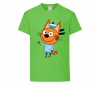 Футболка детская Три Кота 7 (Three Cats 7 TC lgrn 7) светлозеленая 104 см
