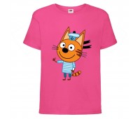 Футболка детская Три Кота 7 (Three Cats 7 TC pnc 7) розовая 104 см