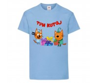 Футболка детская Три Кота 9 (Three Cats 9 TC lblu 9) голубая 104 см