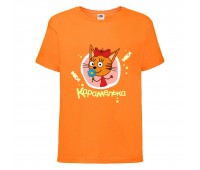 Футболка детская Три Кота 6 (Three Cats 6 TC or 6) оранжевая 104 см