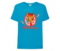 Футболка детская Три Кота 6 (Three Cats 6 TC blu 6) синяя 98 см