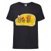 Футболка детская Три Кота 1 (Three Cats 1 TC blc 1) черная 104 см