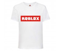 Футболка детская Роблокс (Roblox-01) белая 116 см