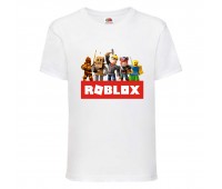 Футболка детская Роблокс (Roblox-02) белая 116 см