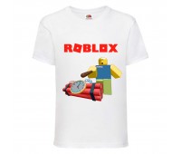 Футболка детская Роблокс (Roblox-04) белая 116 см