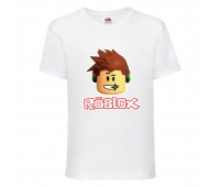 Футболка детская Роблокс (Roblox-05) белая 116 см