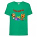 Футболка детская Три Кота 01 (Three Cats 01 TC grn 01) зеленая 104 см