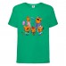 Футболка детская Три Кота 02 (Three Cats 02 TC grn 02) зеленая 104 см